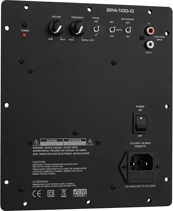 Dayton Audio SPA100-D 100 Watt Class-D Subwoofer Plate Amplifier