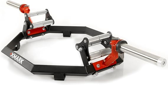 Hex Trap Bar, Specialty Barbell with Rotating Tri-Grip Handles in 30mm, 38mm, and 45mm Diameter, Fits Bumper Plates and Weight Plates with 2" Insert