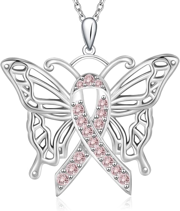 Hug Love New Mom to Be Gift Mommy of an Angel Necklace Miscarriage Memorial Gifts Sterling Silver Sunflower Mama Father Daughter Necklace Pink Ribbons Breast Cancer Awareness Jewelry Mom Gifts