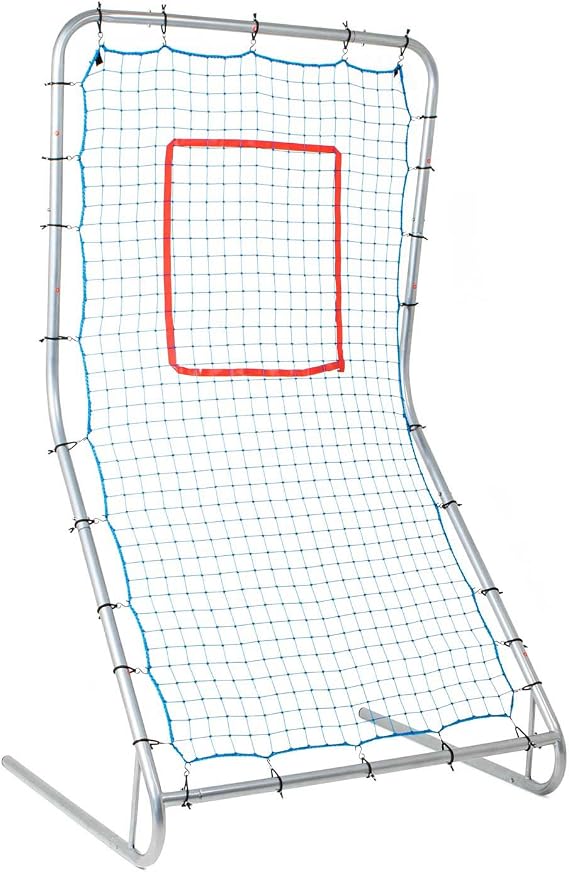 Champion Sports Pitchback Net & Rebounder Baseball & Softball Multi-Sport Training Screen with Strike Zone Target