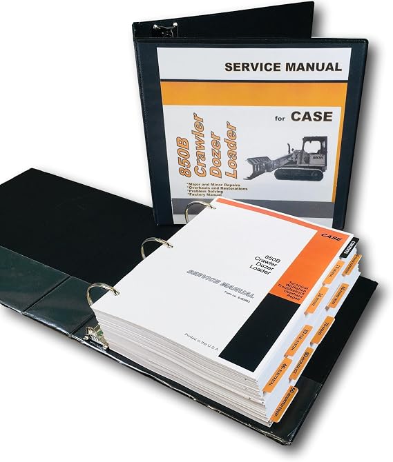Service Repair Manual For Case 850B Crawler Dozer + Loader Shop Technical Book Workshop Overhaul In Binder