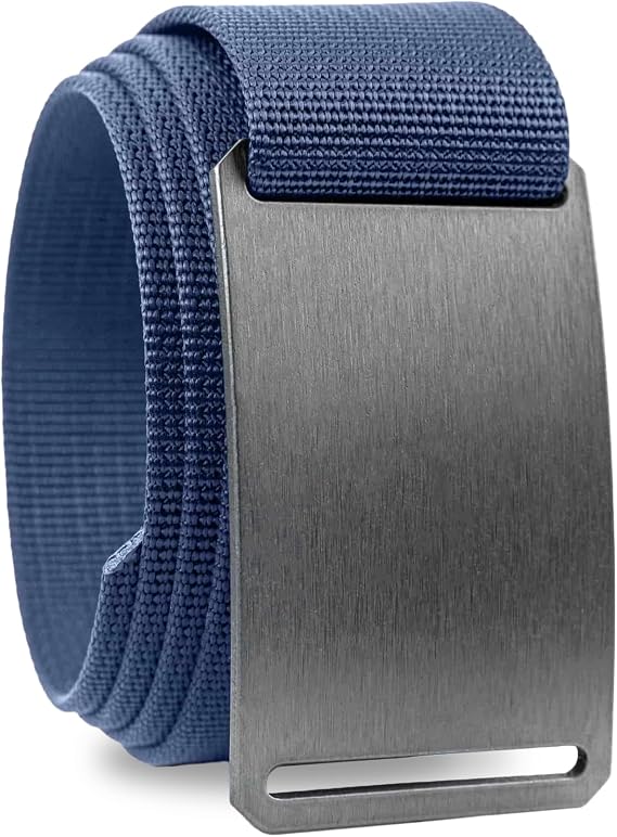 GRIP6 Men's Web Belt - Nylon Belt - Fully Adjustable Casual Belt Strap & Belt Buckle