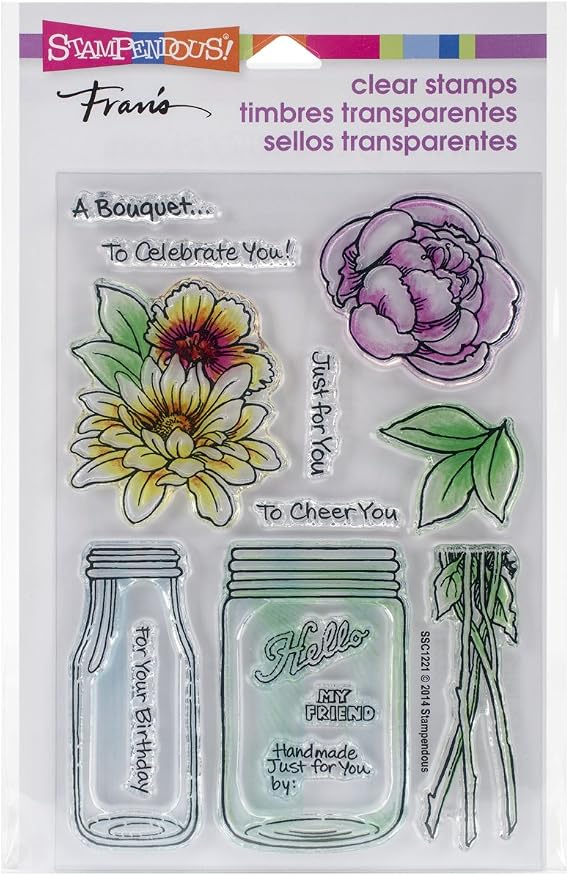 Stampendous, Clear Stamp Set, Bouquet for You