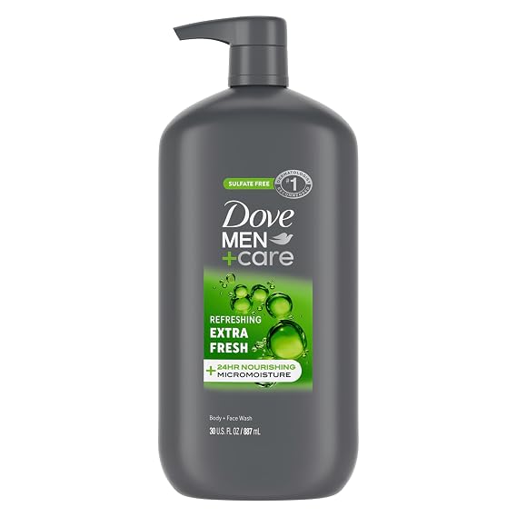 DOVE MEN + CARE Body & Face Wash Refreshing Extra Fresh Men's Body 30 oz