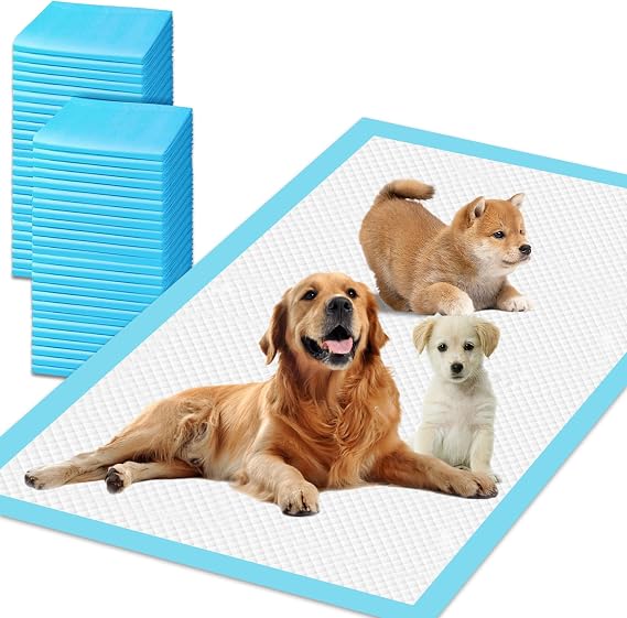 XL Puppy Pee Pads for Dogs 31"x55" 40 Count, Extra Large Dog Pee Pads, Leak-Proof & Super Absorbent Dog Pee Pads, Thicken Disposable Potty Pads Puppy Training Pads for Cats Rabbits