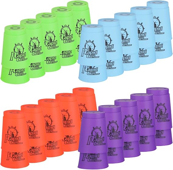 yeesport 48 Pcs Sport Stacking Cups, Training & Competition Set with 4 Bags