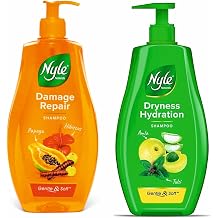 Nylle Shampoo Set, Damage Repair and Dryness Hydration, 13.5 fl oz Each, 2 Pack