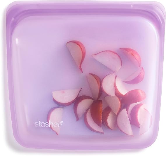 Stasher Silicone Reusable Storage Bag, Sandwich Bag, Reusable Freezer