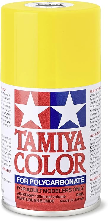 Tamiya 86006 PS-6 Yellow Spray Paint, 100ml Spray Can