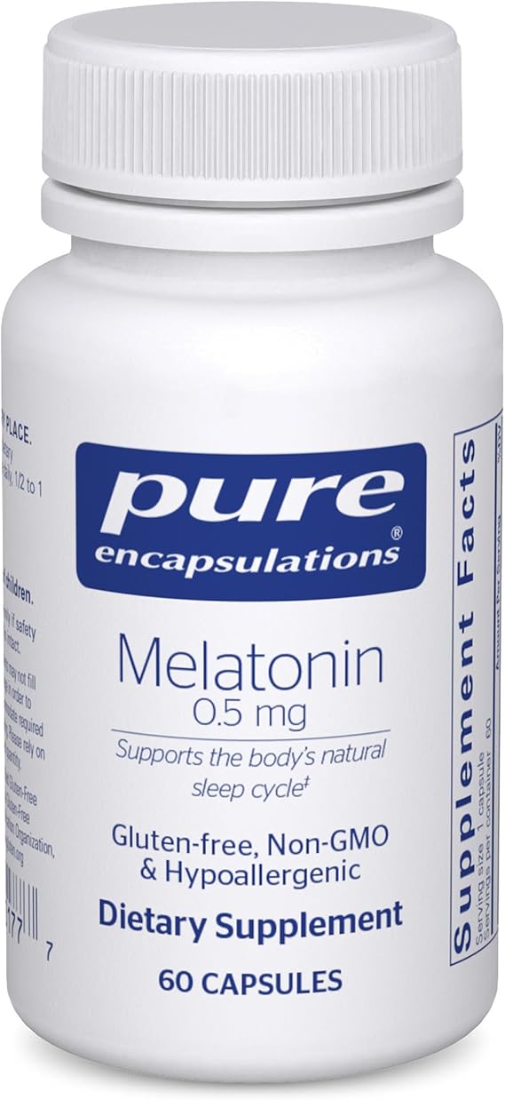 Pure Encapsulations Melatonin 0.5 mg, 60 Capsules