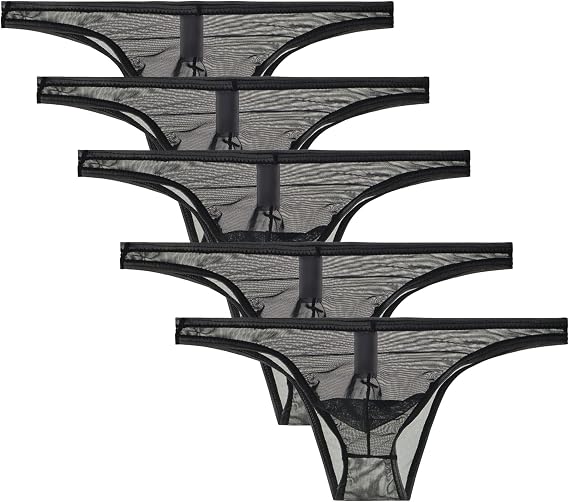JEsilunmaMY Men's Mesh Transparent Bikini Briefs See Through Low Rise Underwear Solid Color Breathable Sheer Triangle Brief