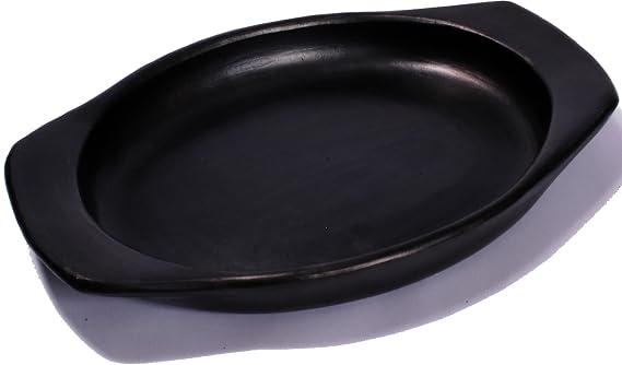 Ancient Cookware, Chamba Clay Oval Serving Dish, Medium