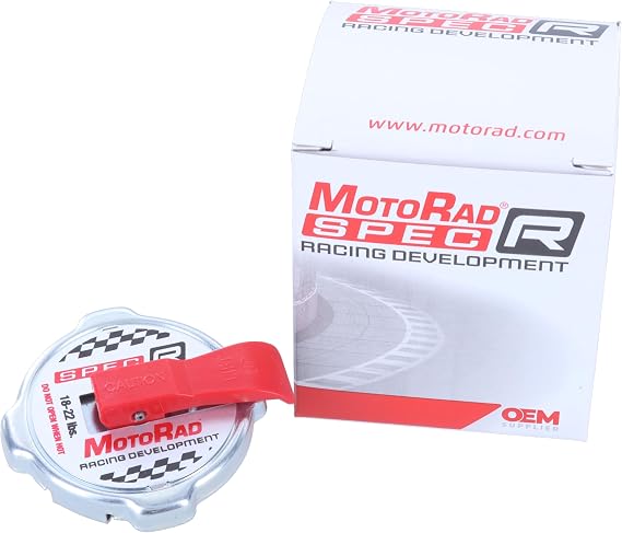 MotoRad Radiator Cap for Race Cars, Black