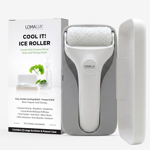 Cool IT! Ice Roller for Face & Body Puffiness, Itch & Sunburn | Reusable cold therapy-Instant cooling relief for itchy, irritated skin from eczema, bug bites, minor burns, and sun exposure