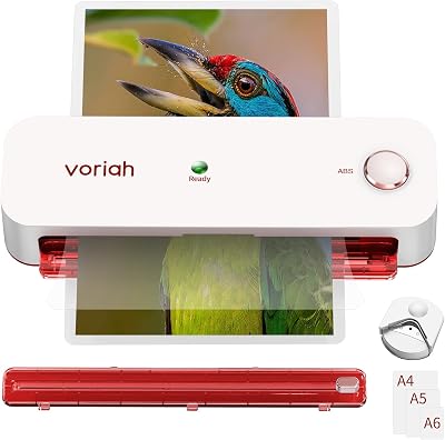 Laminator, A4 Laminator Machine, 9 Inch Thermal Laminator,3 Mins Quick Warm laminator sheets Paper Cutter, Corner Rounder Laminating Pouches for office school