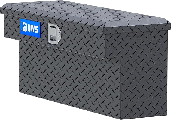 UWS EC10993 33-Inch Matte Black Heavy-Wall Aluminum UTV Side Tool Box for Select Polaris Ranger, RigidCore Lid