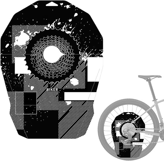 PP Bike Disc Brake Cover, Oil Proof Mountain Bike Wash Cover, 10mm Thickness for Maintenance and Cleaning