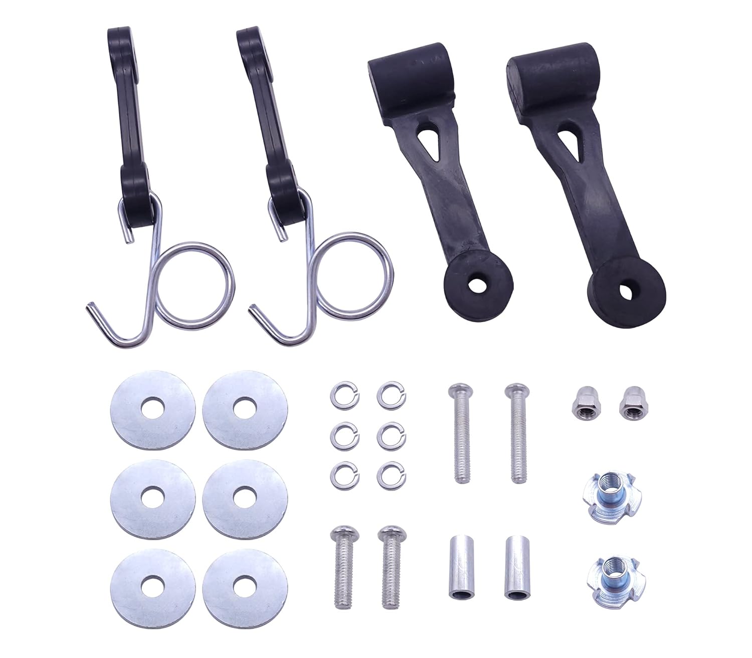109808X 160793 Latch Assembly Bagger Hood Latch Straps with Hook Hardware Set for Husqvarna Craftsman 532160793 532109808