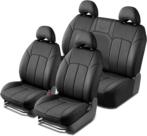 Clazzio 2024+ Toyota Tacoma Double Cab Hybrid Black Leather Seat Cover
