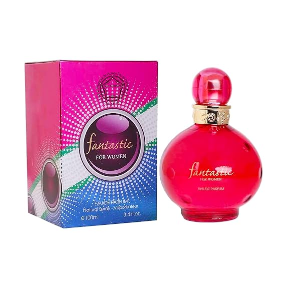 Fan Tastic, Eau de Parfum Spray for Women, Wonderful Gift, Sweet Fragrance, Daytime and Casual Use, for all Skin Types, a Classic Bottle, 3.4 Fluid Ounce