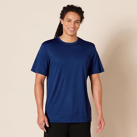 Amazon Essentials Men's Active Performance Tech T-Shirt (Available in Big & Tall), Pack of 2