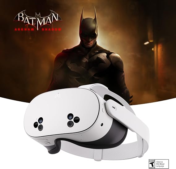 Meta Quest 3S 256GB - Get Batman: Arkham Shadow and Meta Quest+ 3 Month Trial - All-in-One Headset
