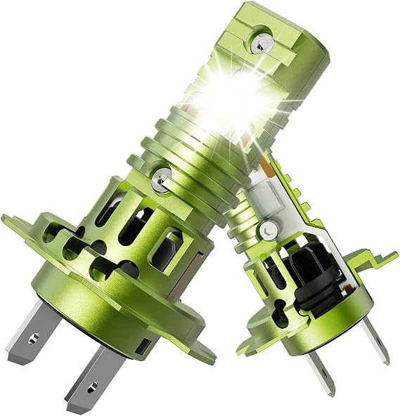 H7 LED Headlight Bulbs 400% Brighter Than Halogen 6500K White Lights Canbus Error Free with Fan 1:1 Size for Low/High Beam Fog Light 2 Headlamp Bulbs Plug and Play IP68 Waterproof