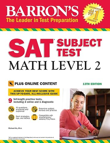 SAT Subject Test: Math Level 2 with Online Tests: With Bonus Online Tests (Barron's Test Prep)