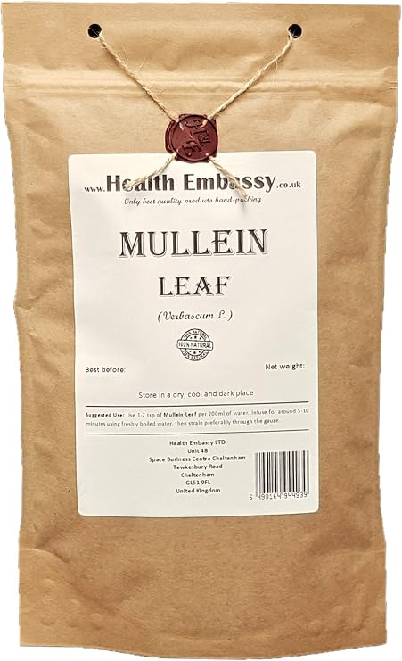 Health Embassy Mullein Leaf (Verbascum L) Loose Herbal Tea (50g)