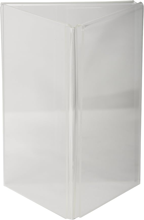 Clear-Ad - LHE-57 - Acrylic 3-Sided Table Tent Menu Holder 5x7 (Pack of 3)