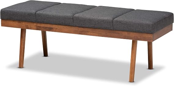 Baxton Studio Benches, One Size, Charcoal