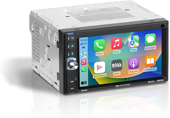 BOSS Audio Systems BCP62 6.2 Inch CarPlay Car Stereo, No Android or DVD