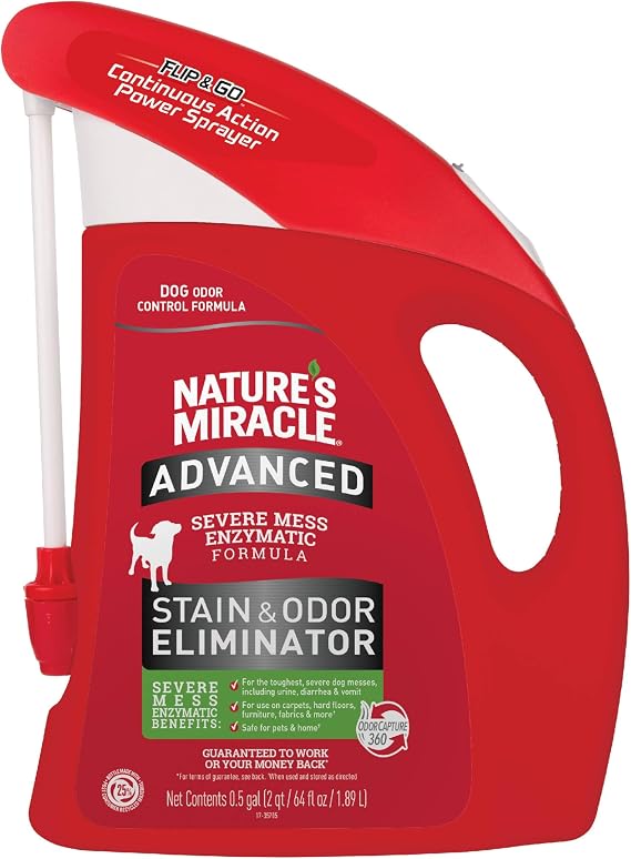 Nature's Miracle Advanced Dog Stain & Odor Eliminator Foam, 64 oz