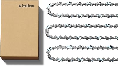 3 tallox 16 inch chainsaw chains 38 LP .050 Inch 57 drive links fits 91PX57CQ 91VG57CQ Echo CS-35103523400400, Worx WG300,WG303 - S57