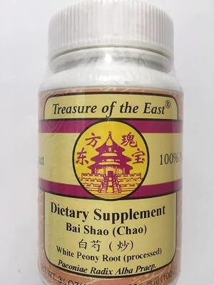 Treasure of The East, White Peony Root - Bai Shao Chao 5:1 Concentrated Herbal Extract Granules, 100g