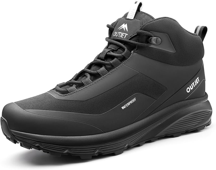 Men's Waterproof Hiking Boots Lightweight Comfortable Breathable Outdoor Walking Trekking Boots