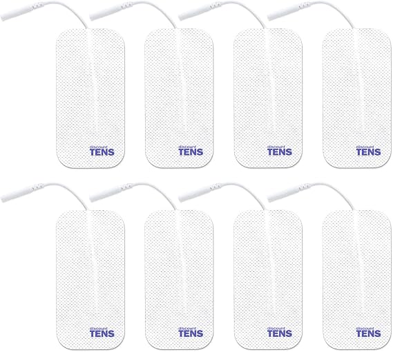 Discount TENS 2mm Pin Electrode Pads, 2 x 4 Inch, 8 Pack