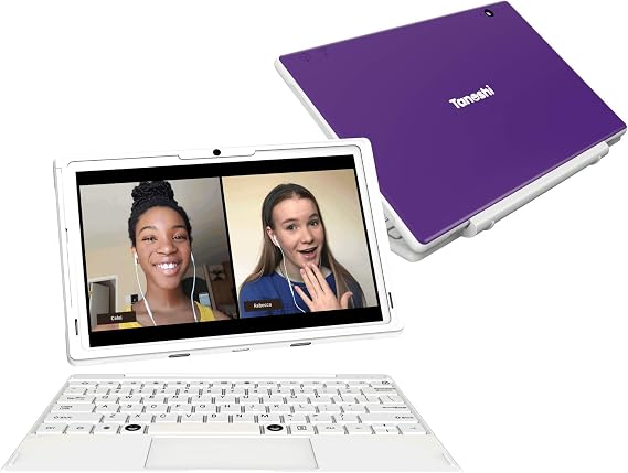 Tanoshi Scholar Kids Computer a Kids Laptop for Ages 6-12, 10.1" HD Touchscreen Display (Purple)