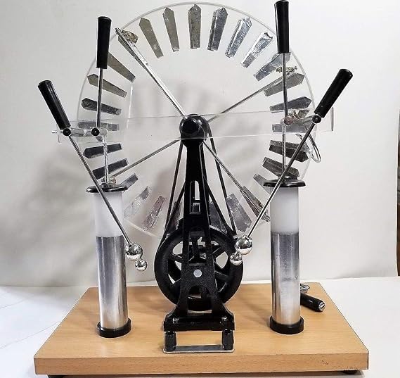 Wimshurst Machine Lab Static Electricity Generator Wooden Stand Heavy Duty