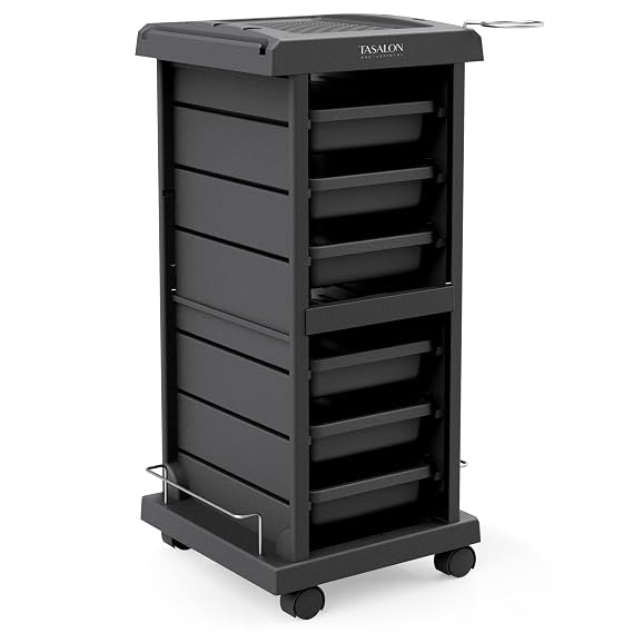 TASALON 6-Tray Multipurpose Rolling Salon Storage Cart
