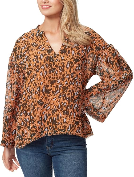 Jessica Simpson Women's Jenna Notch Neck Top