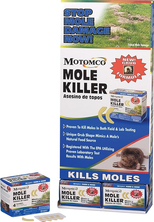 Motomco Mole Killer Grub Formula (4 Placements)
