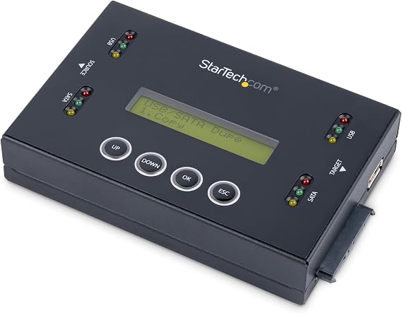 StarTech 1:1 SATA and USB Drive Duplicator Eraser, 18GB/min (SU2DUPERA11)