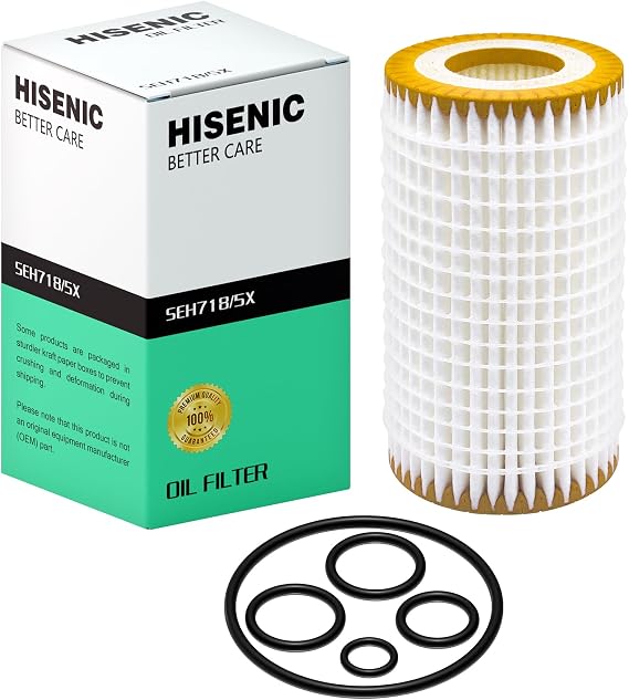 Oil Filter Fits Mercedes-Benz C240 E320 C300 E350 ML350 0001802609 | Metal Free, V6 V8 C/E/M/S-Class & Sprinter, Fit for M112 M113 M272 M273 Engines, Replaces A0001802609 & 0001802209