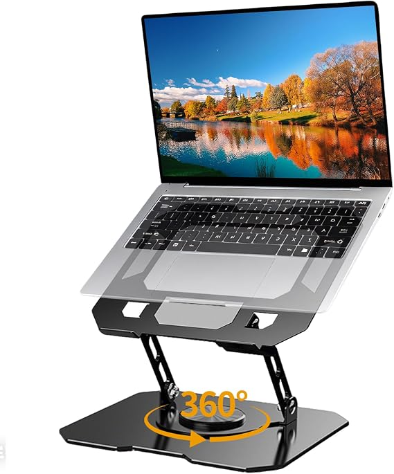 Laptop Stand for Desk, Adjustable Laptop Riser with Heat-Vent