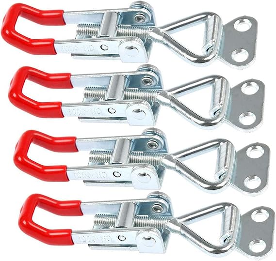 4 Pack Heavy Duty Metal Toggle Latch, Adjustable Quick Release Clamp