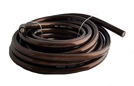 IMC Audio 8 Gauge CCA Power Ground Wire Cable (15ft Black) Battery Cable Wire, Automotive, Car Audio Speaker Home Stereo System, RV Trailer, Amp Wiring 8 Guage Ground Wire