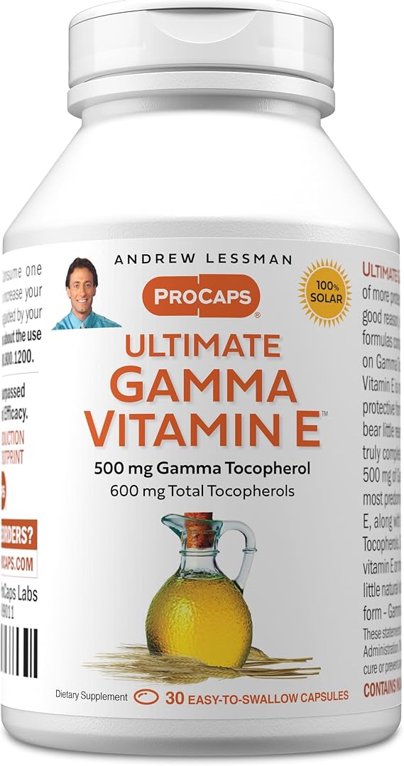Andrew Lessman ProCaps Ultimate Gamma Vitamin E 500 mg, 30 Softgels