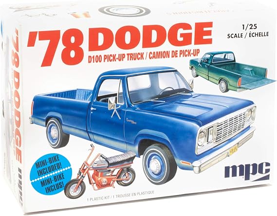 MPC 1978 Dodge D100 Custom Pickup 1:25 Scale Model Kit