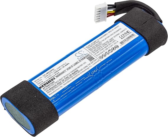 Replacement Battery for JBL JBLXTREME2BLKAM, JBLXTREME2BLUAM, Xtreme 2 PN:JBL 2INR19/66-2, SUN-INTE-103 5200mAh / 38.48Wh